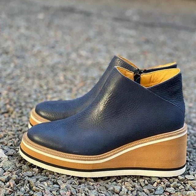 Jeanne | Orthopedic Waterproof Boots – Blue | The Bellemont Sisters Australia