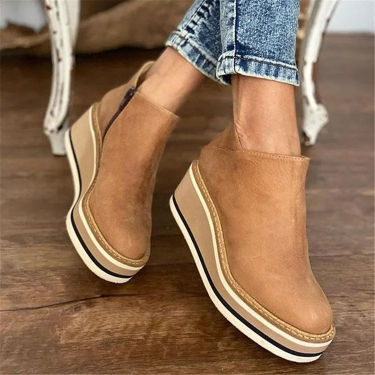 Jeanne | Orthopedic Waterproof Boots – Khaki | The Bellemont Sisters Australia
