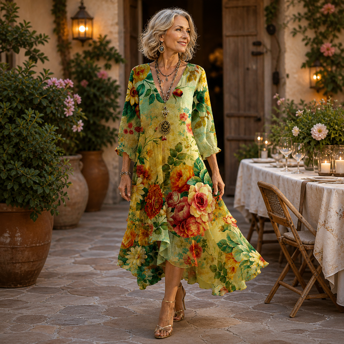Janessa | Effortless Floral Midi Dress | The Bellemont Sisters Australia