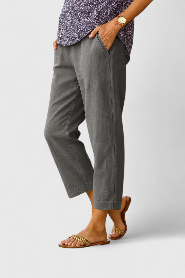 Marivela | Elegant Pants – Gray | The Bellemont Sisters Australia