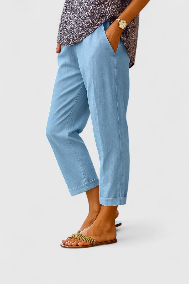 Marivela | Elegant Pants – Blue | The Bellemont Sisters Australia