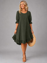 Elira™ | Effortless Comfort Dress – Green | The Bellemont Sisters Australia