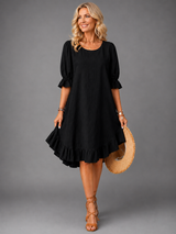 Elira™ | Effortless Comfort Dress – Black | The Bellemont Sisters Australia