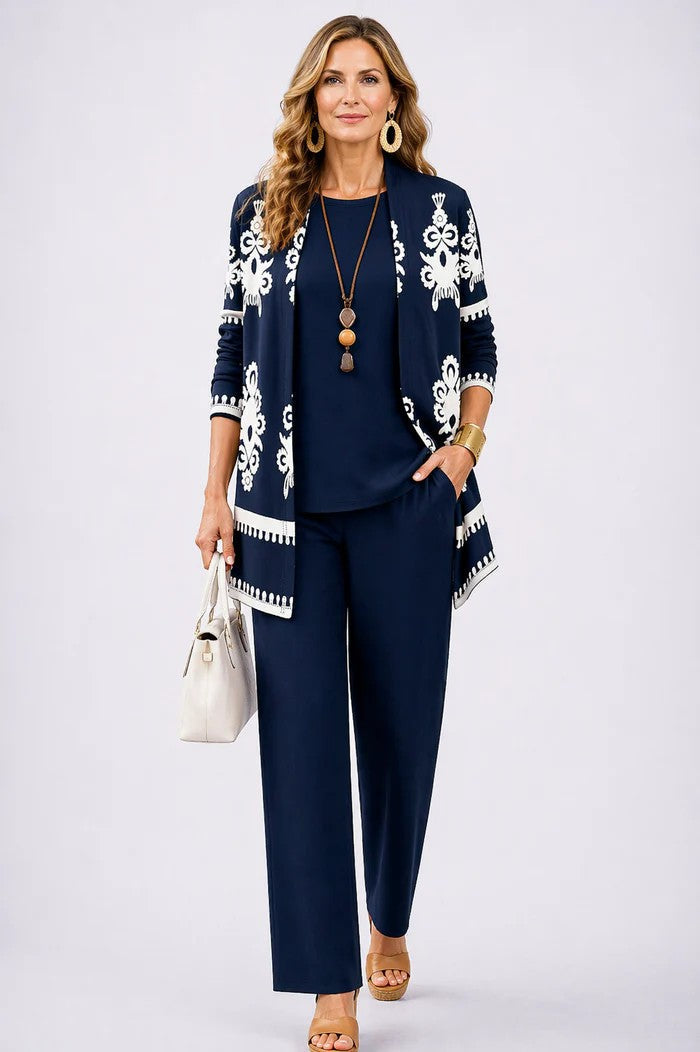 Margaret™ - 3-Piece Set – Navy Blue | The Bellemont Sisters Australia