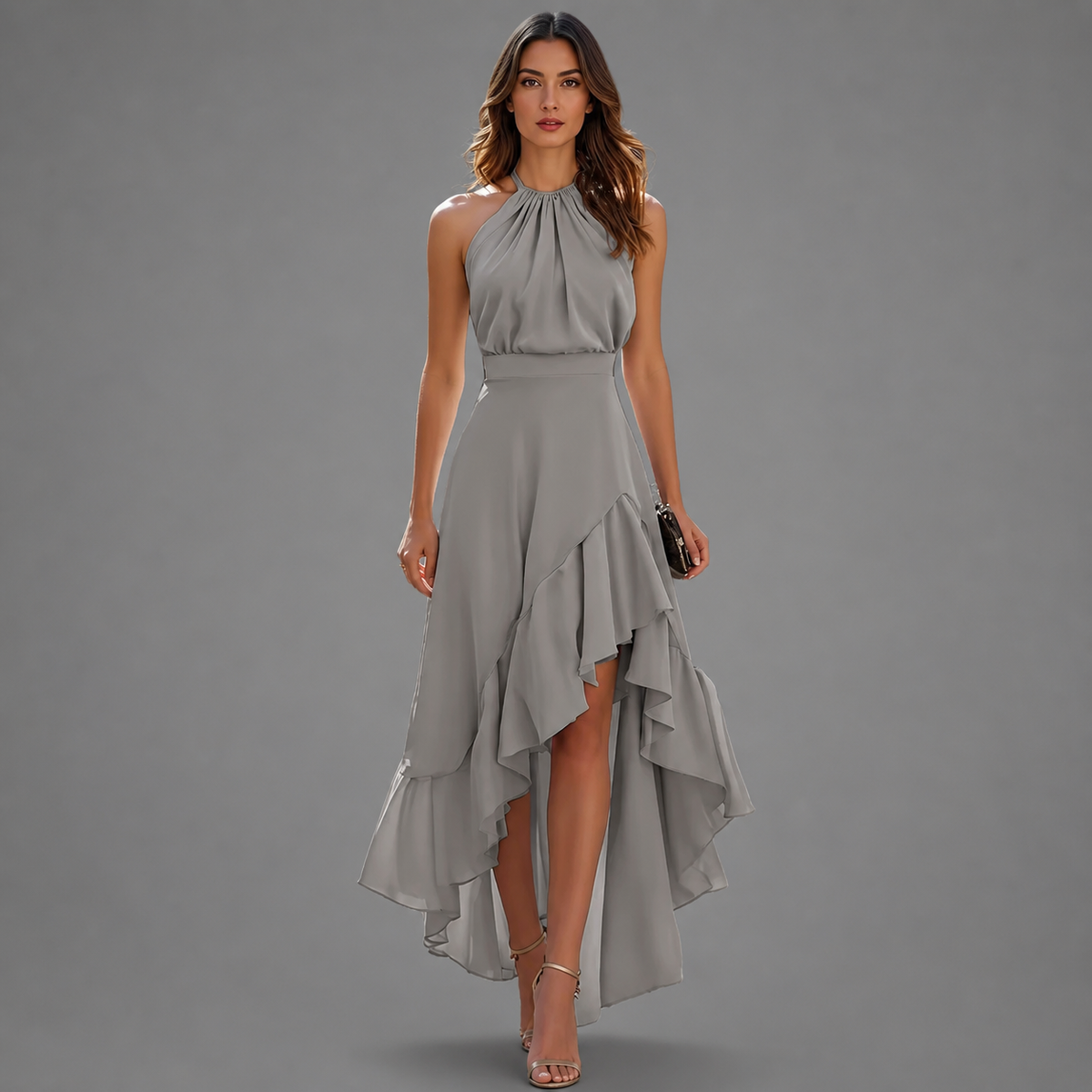 Belinda™ Maxi Dress – Gray | The Bellemont Sisters Australia