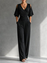 Gerika™ Elegant Jumpsuit – Black | The Bellemont Sisters Australia