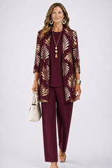 Esther | 3-Piece Set – Burgundy Blossom | The Bellemont Sisters Australia