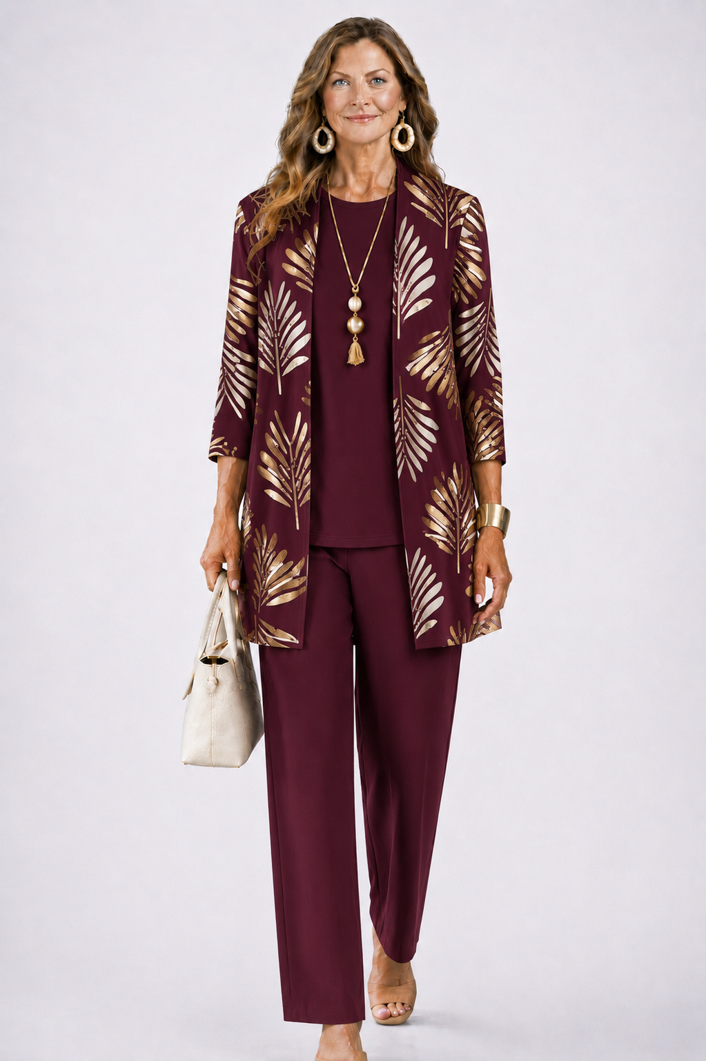 Lydia | 3-Piece Set – Burgundy Blossom | The Bellemont Sisters Australia