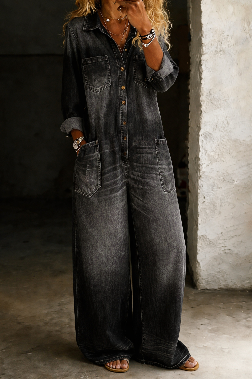 Lena | Casual Comfort Jumpsuit – Black | The Bellemont Sisters Australia