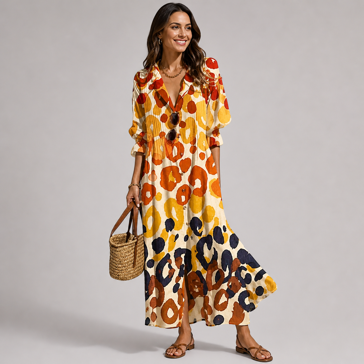 Women's Floral Maxi Dress – Yellow | The Bellemont Sisters Australia