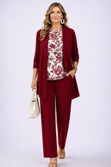 Beatrice | 3-Piece Set – White & Red | The Bellemont Sisters Australia