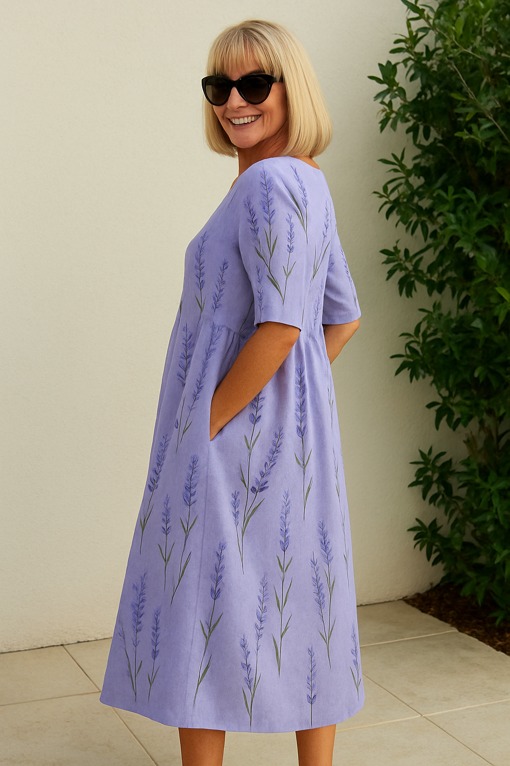 Eliza | Relaxed Midi Dress – Lavender (Almost gone) | The Bellemont Sisters Australia