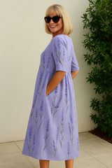 Eliza | Relaxed Midi Dress – Lavender (Almost gone) | The Bellemont Sisters Australia