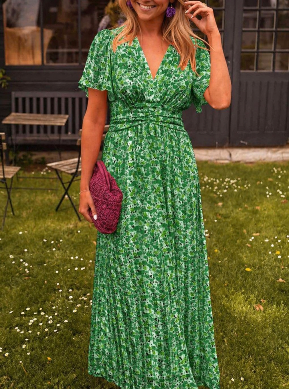 Lyra | Elegant Maxi Dress – Green | The Bellemont Sisters Australia