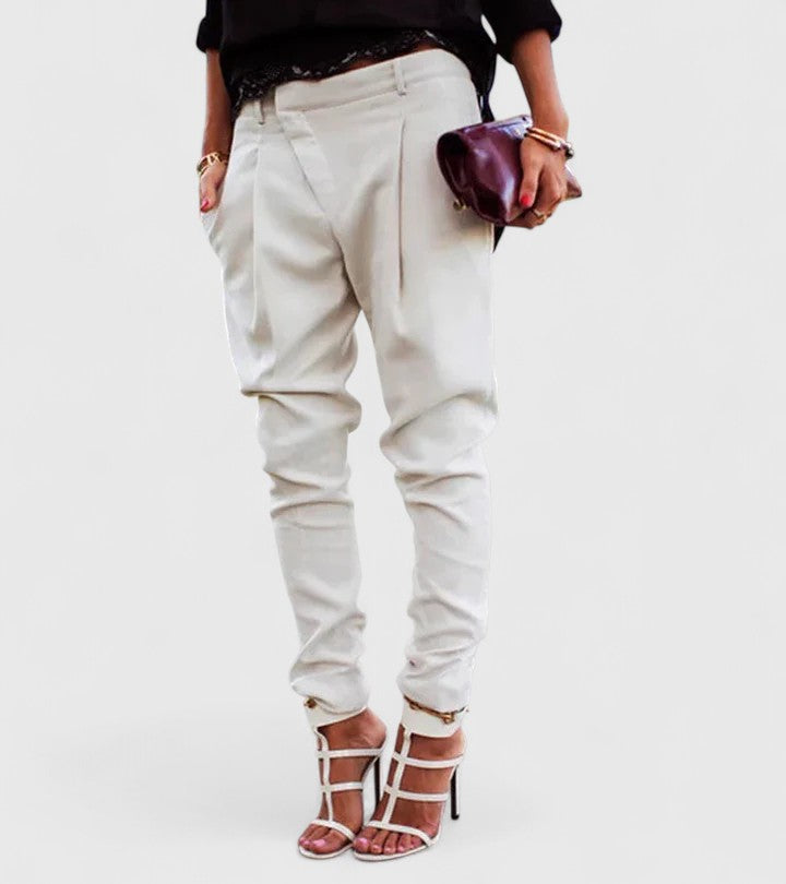 Kalie | Elegant Pants – White | The Bellemont Sisters Australia