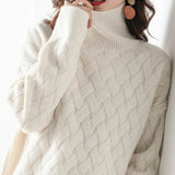 Stylish Turtleneck | Luxury Autumn Sweater – Beige | The Bellemont Sisters Australia