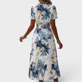 Denise | Floral Wrap Waist Midi Dress | The Bellemont Sisters Australia