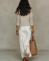 Elena | Satin Midi Dress with Included Sweater | The Bellemont Sisters Australia