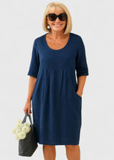 Hylyssah | Elegant Dress – Blue | The Bellemont Sisters Australia