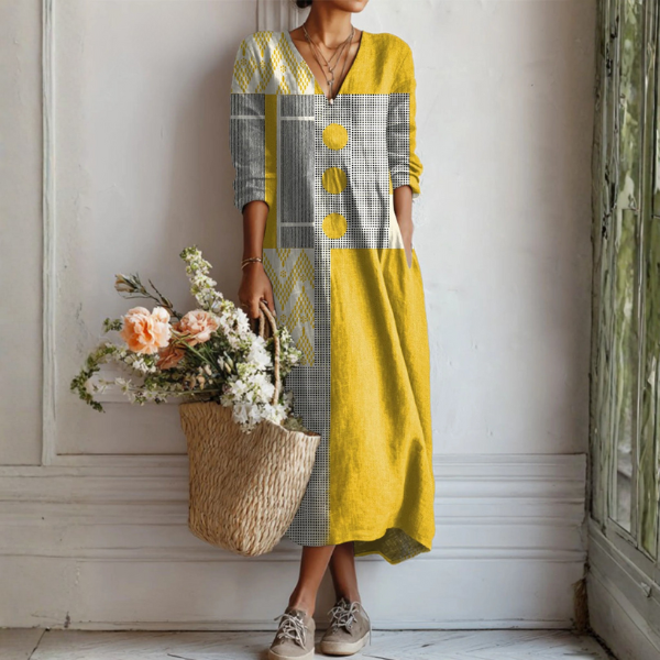 Emma™ - Easygoing Linen Dress – Multicolor | The Bellemont Sisters Australia