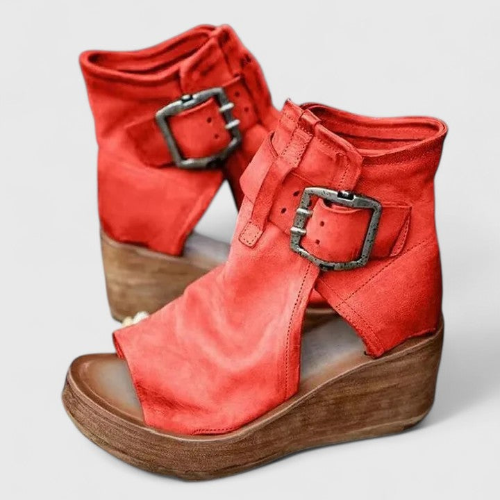 Carmina | Orthopedic Boots – Red | The Bellemont Sisters Australia