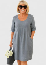 Hylyssah | Elegant Dress – Gray | The Bellemont Sisters Australia