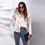 Sydney | Women’s Casual Workwear Loose Fit Satin Blouses | The Bellemont Sisters Australia