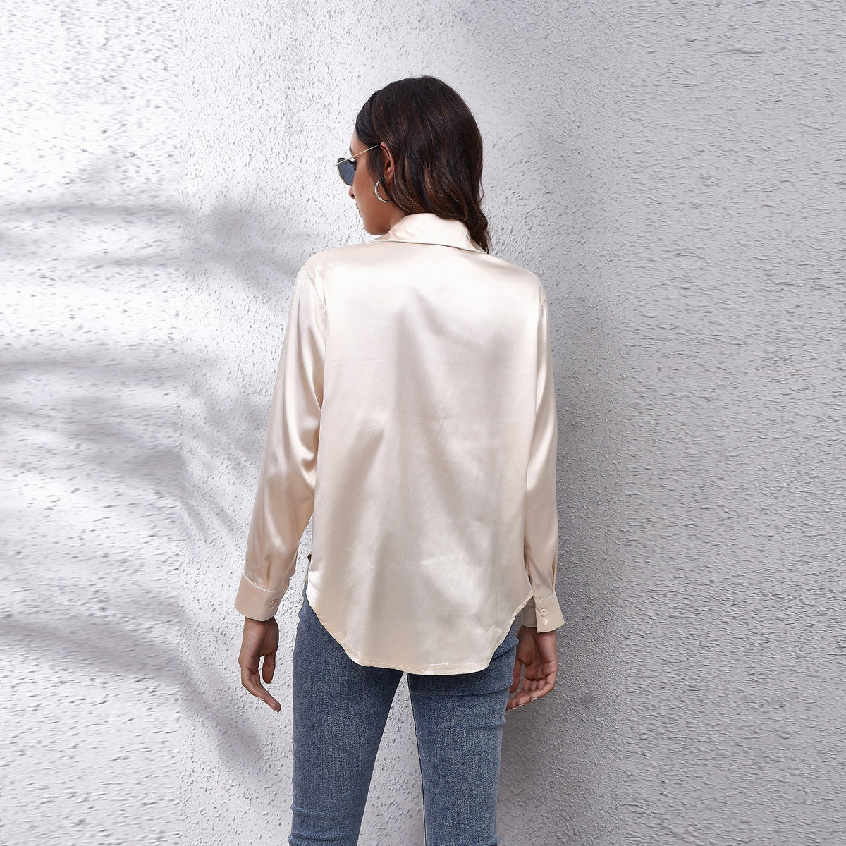 Sydney | Women’s Casual Workwear Loose Fit Satin Blouses | The Bellemont Sisters Australia