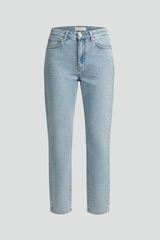 Katherine | Women’s High-Waist Shimmer Straight-Leg Jeans | The Bellemont Sisters Australia