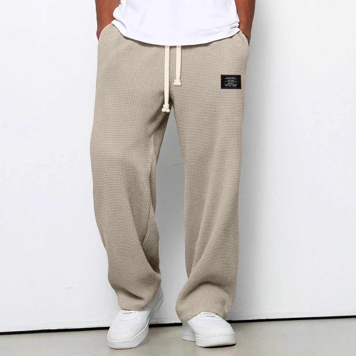 Wesley | Relaxed Everyday Lace Pants – Khaki | The Bellemont Sisters Australia