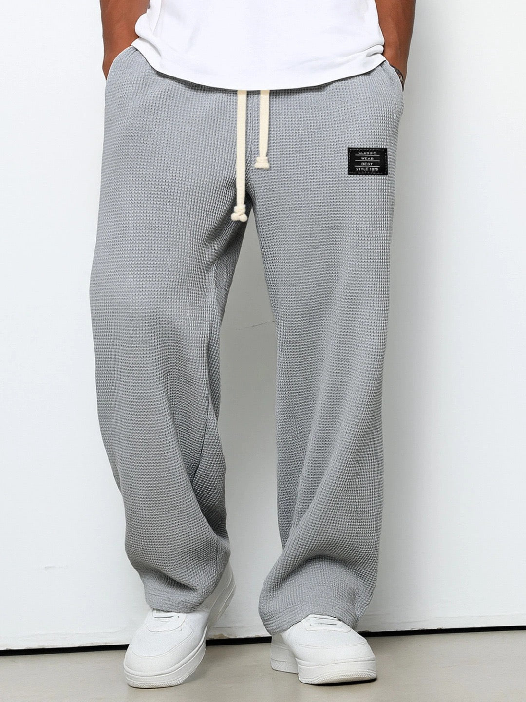 Wesley | Relaxed Everyday Lace Pants – Gray | The Bellemont Sisters Australia