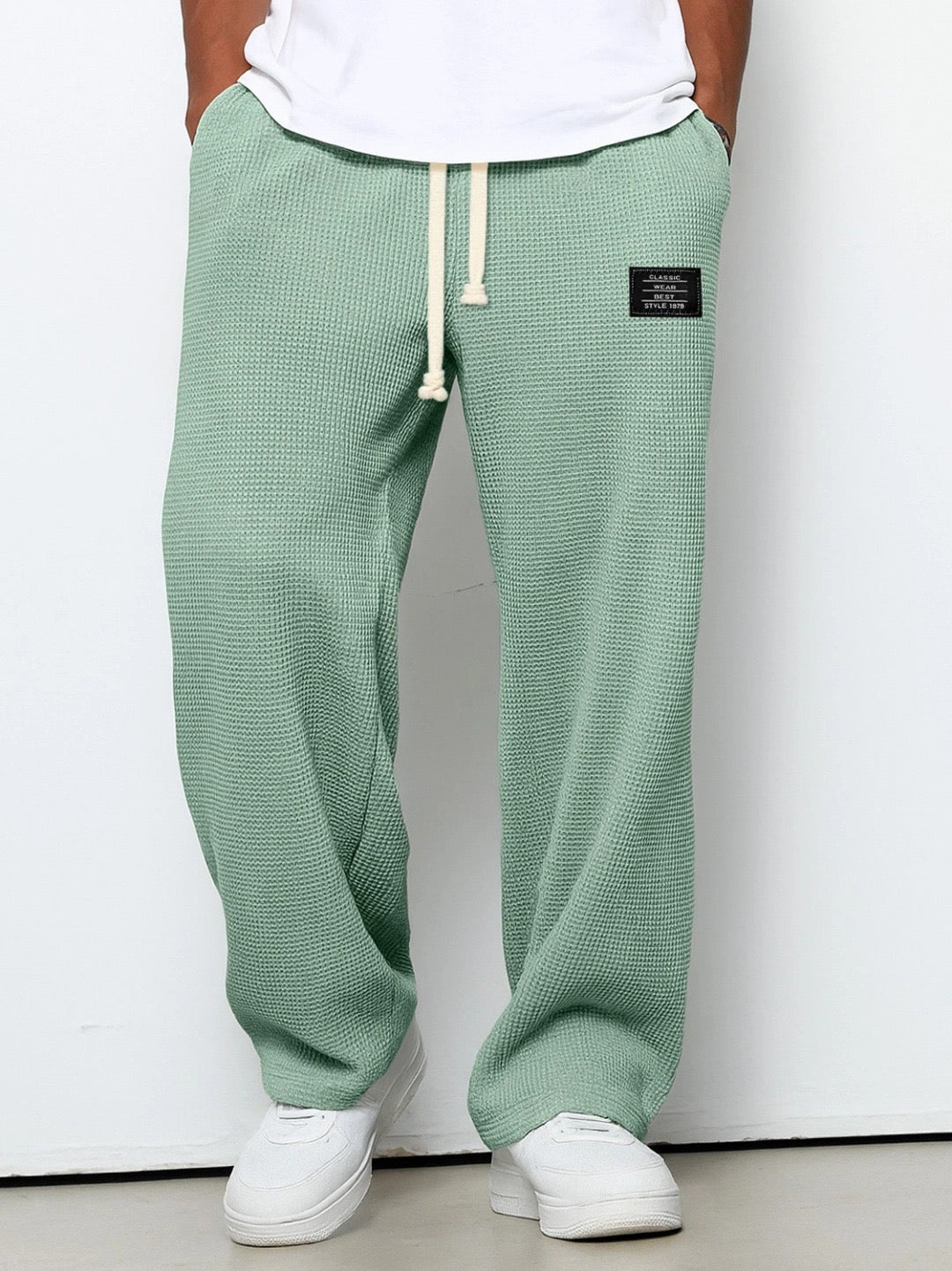 Wesley | Relaxed Everyday Lace Pants – Green | The Bellemont Sisters Australia