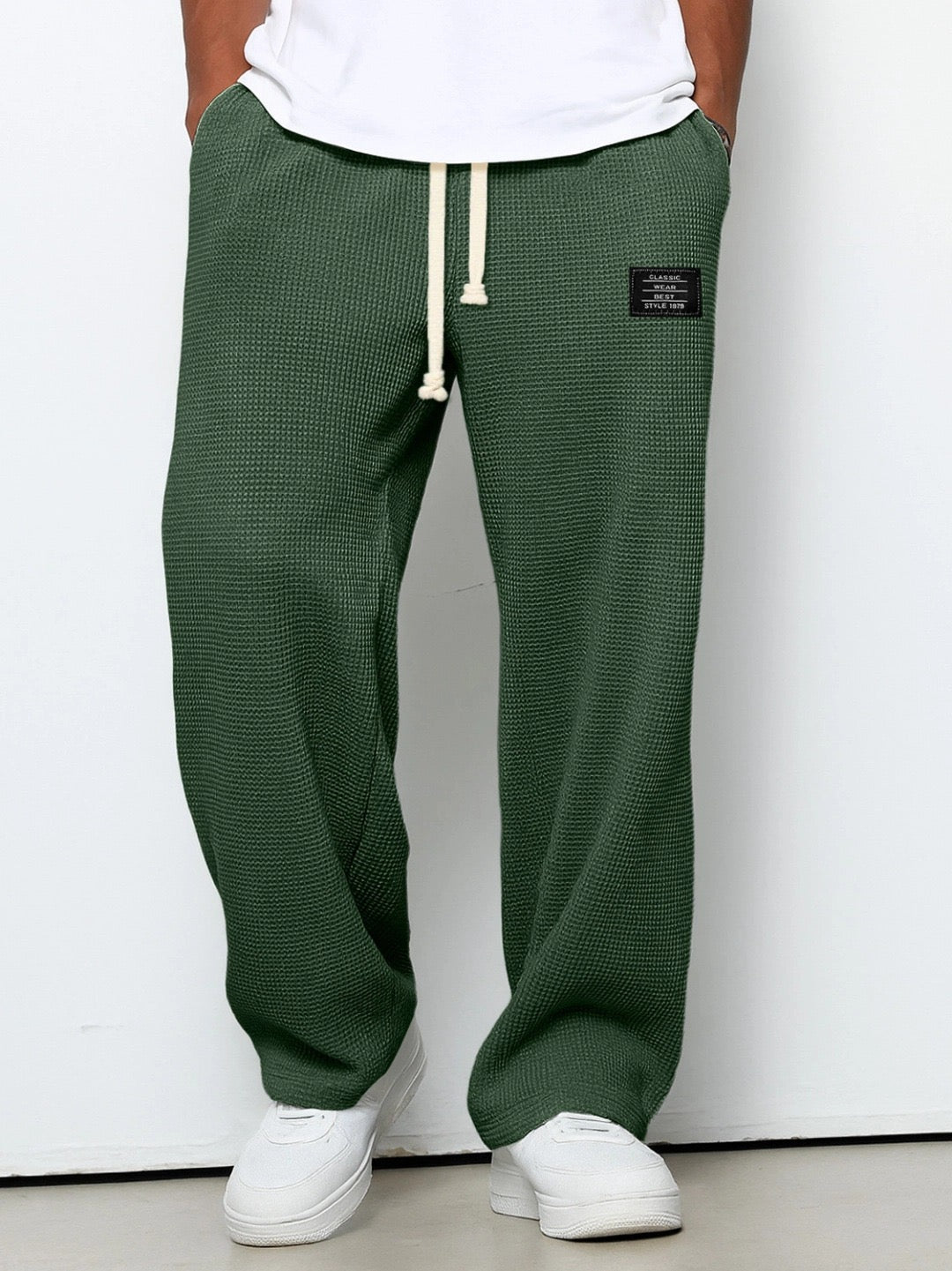 Wesley | Relaxed Everyday Lace Pants – Dark Green | The Bellemont Sisters Australia