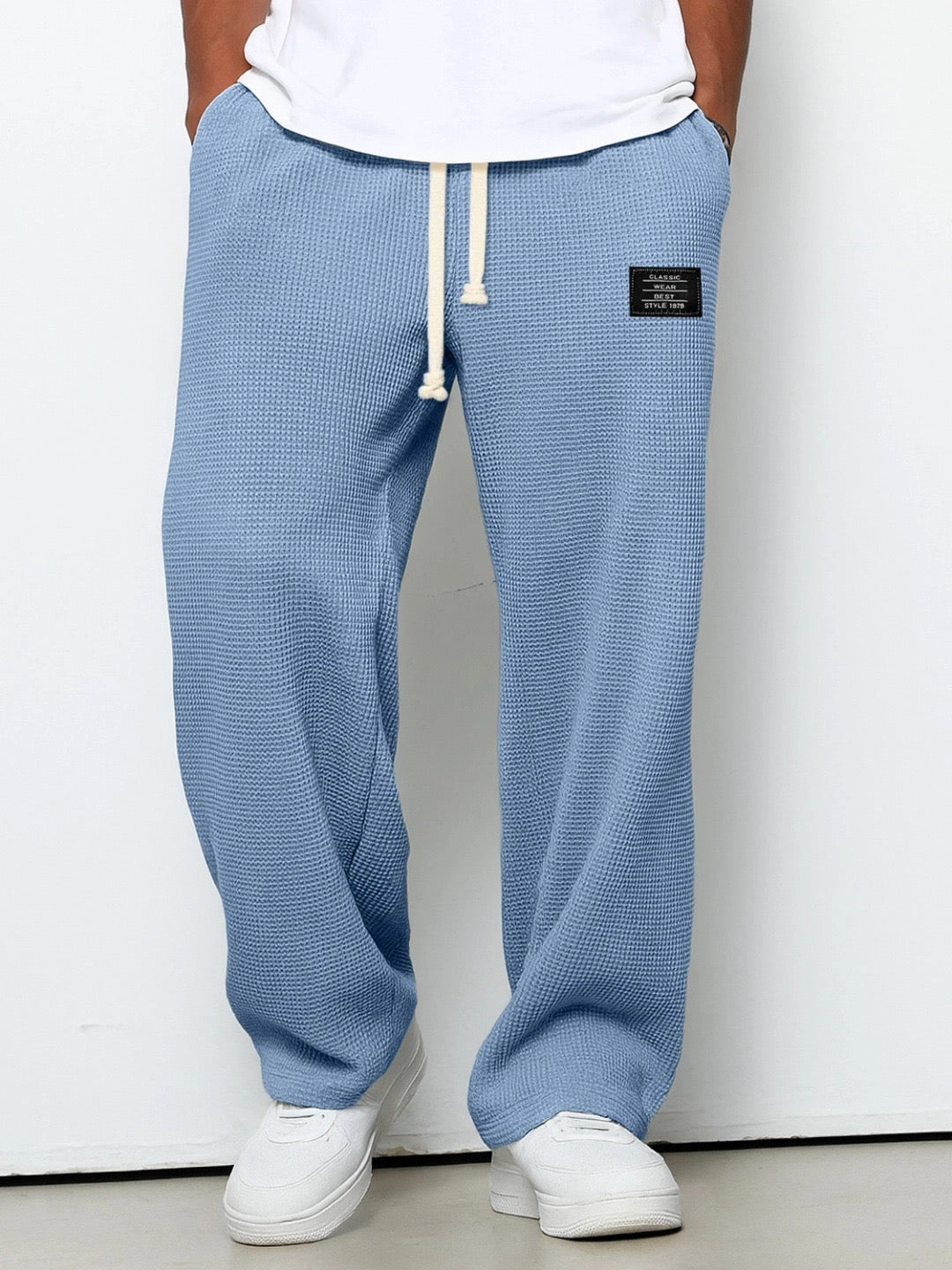 Wesley | Relaxed Everyday Lace Pants – Sky Blue | The Bellemont Sisters Australia