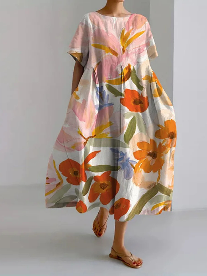 Valeno floral summer dress – A | The Bellemont Sisters Australia