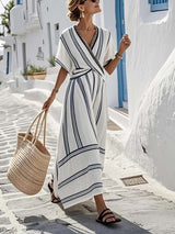Santorini™ - Summer Dress – White | The Bellemont Sisters Australia
