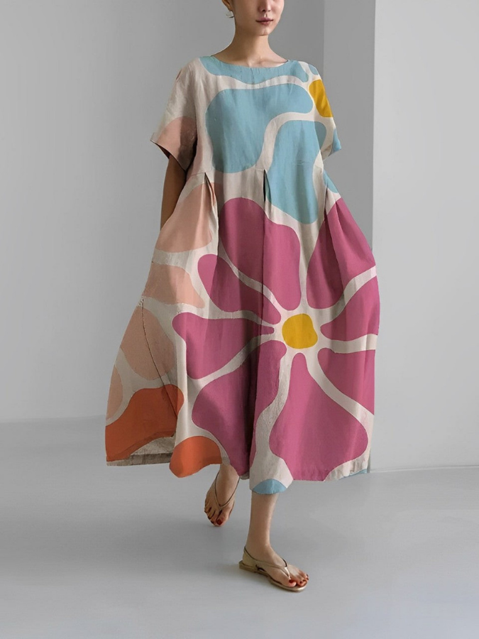 Valeno floral summer dress – F | The Bellemont Sisters Australia