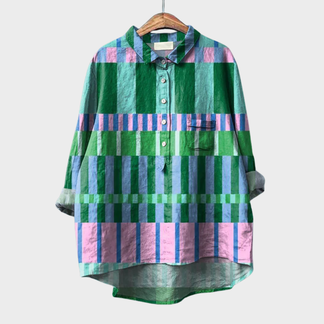 Avery | Elegant Breezy Summer Blouse – Green | The Bellemont Sisters Australia