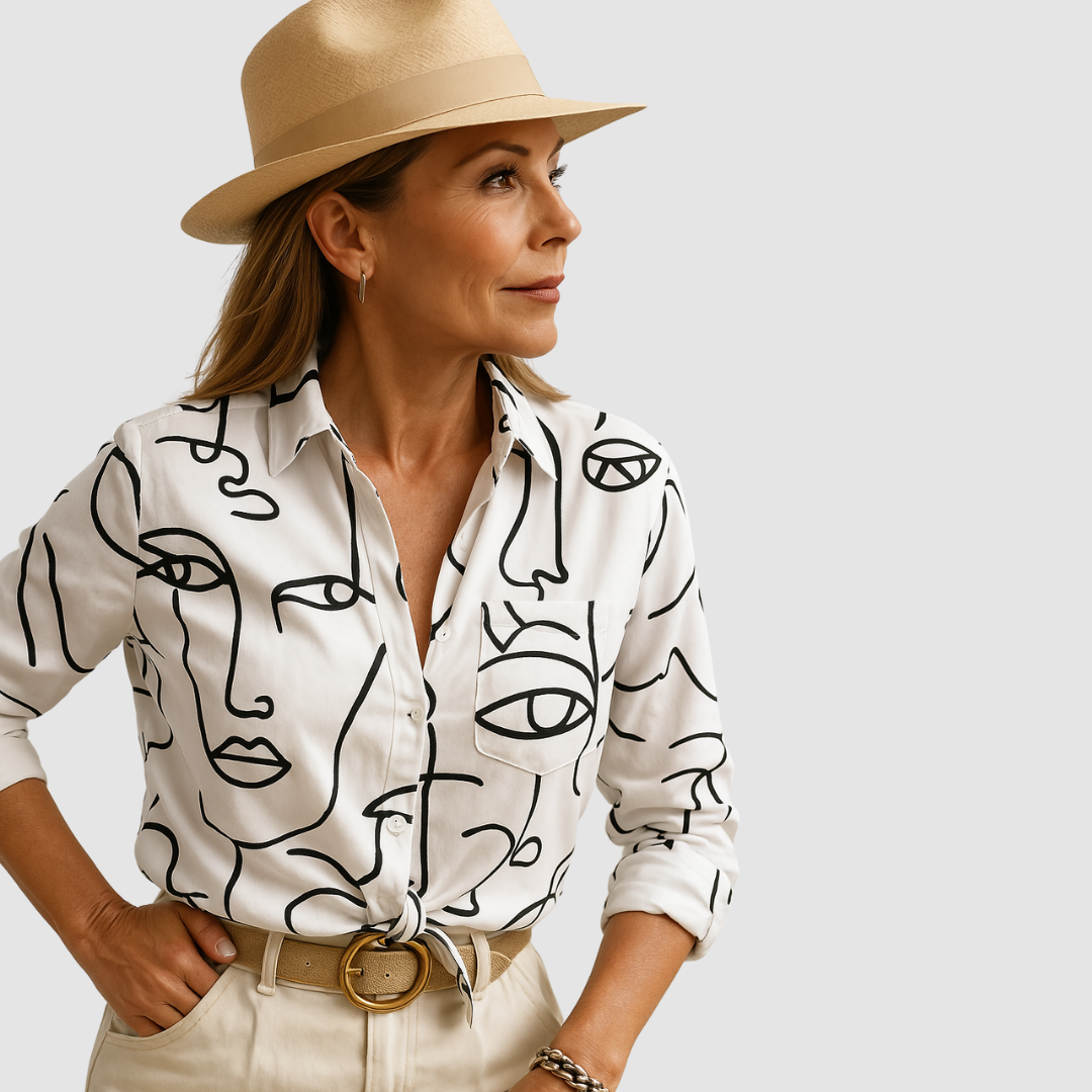 Mandy™ Elegant breathable Blouse – Soft White | The Bellemont Sisters Australia