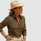 Mandy™ Elegant breathable Blouse – Dune Beige | The Bellemont Sisters Australia