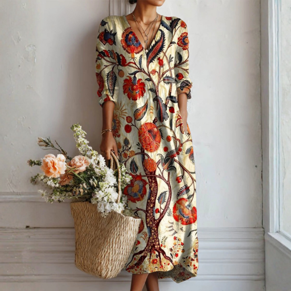 Kendra™ - Bohemian Floral Dress – Multicolor | The Bellemont Sisters Australia