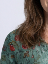 Marina | Floral V Neck Three Quarter Sleeve Maxi Dress | The Bellemont Sisters Australia
