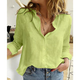 Makayla | Women Relaxed Fit Button Down Blouse – Green | The Bellemont Sisters Australia