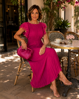 Lara | Classic Pleated Dress | The Bellemont Sisters Australia