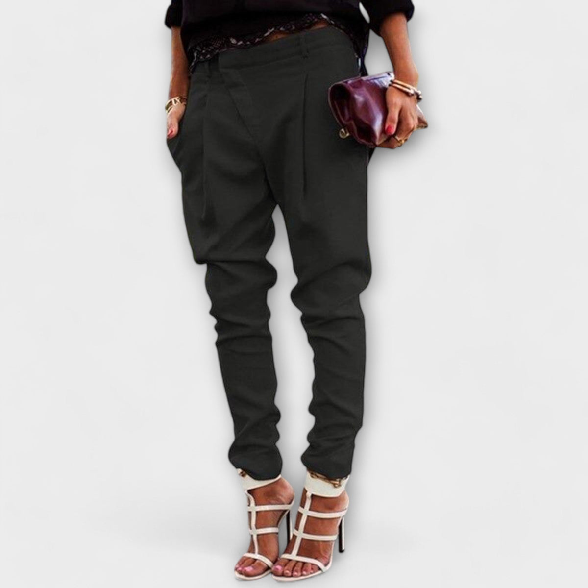 Mira - Elegant Trousers – Black | The Bellemont Sisters Australia