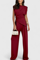 Diann™ Elegant Two-Piece Set – Red | The Bellemont Sisters Australia