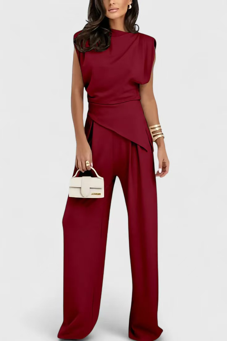 Diann™ Elegant Two-Piece Set – Red | The Bellemont Sisters Australia