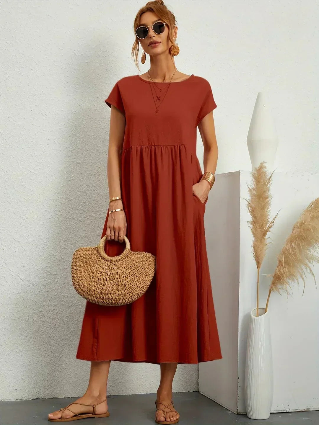 Ursina™ | Fluid Midi Dress | The Bellemont Sisters Australia