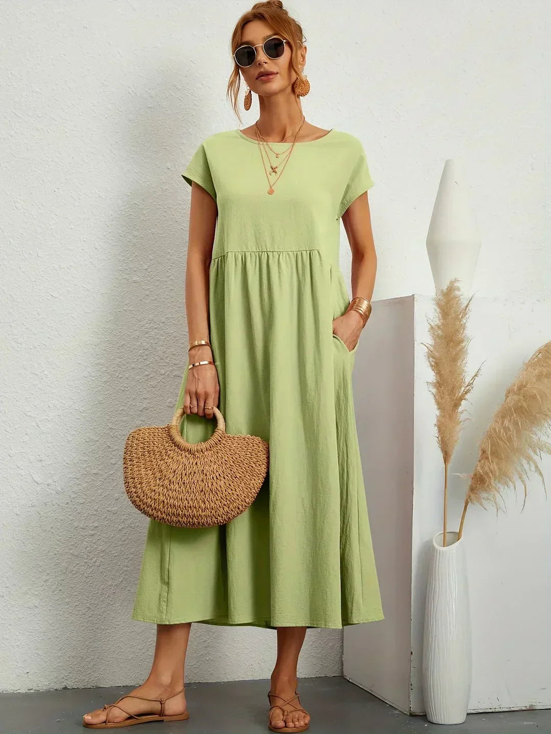 Ursina™ | Fluid Midi Dress | The Bellemont Sisters Australia