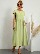 Ursina™ | Fluid Midi Dress – Mint green | The Bellemont Sisters Australia